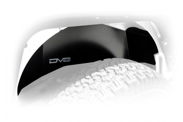 DV8 Offroad Jeep Wrangler JK Rear Aluminum Inner Fender (2007-2018) - Black