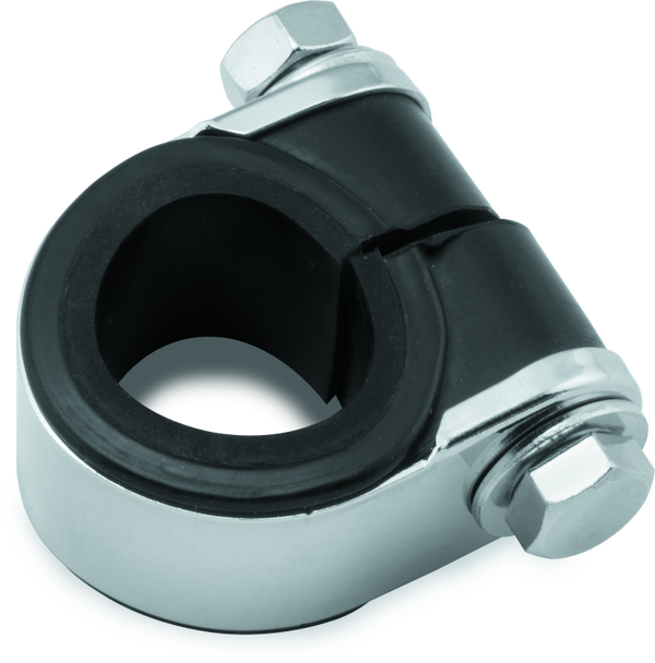 Bikers Choice Chrome Handlebar Gauge Clamp - Universal Fit