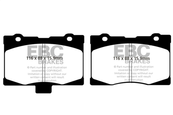 EBC Redstuff Front Brake Pads for 05-08 Acura RL 3.5