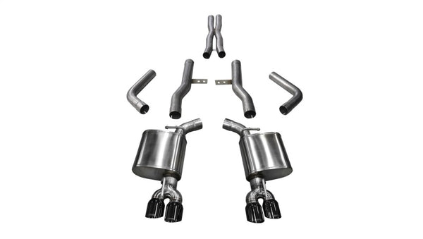 CORSA Performance 2017-2023 Dodge Challenger 5.7L V8 Xtreme Cat-Back Dual Rear Exit with 3.5in Black Tips