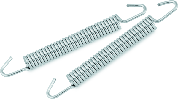 BikeMaster 75mm Exhaust Springs (Pair) - Durable Steel Exhaust Hardware