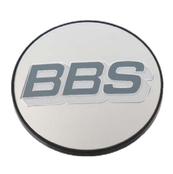 BBS Wheel Centre Cap 56mm Polished Grey & White