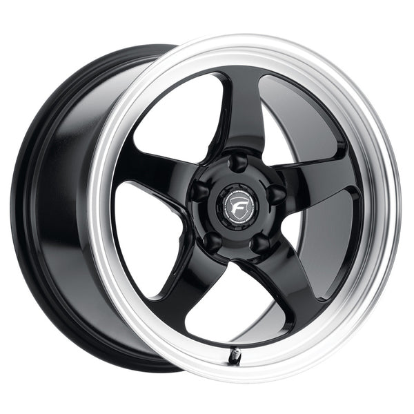 Forgestar D5 Drag 18x5.0 Gloss Black Wheel - 5x115 BP, ET-37, 1.5in BS
