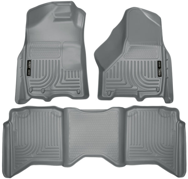 Husky Liners Gray WeatherBeater Floor Liners for 2012 Dodge Ram 1500/2500/3500 Crew Cab