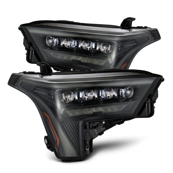 AlphaRex NOVA-Series Black Headlights w/ White DRL for 2022-2023 Toyota Tundra (Req. 810029 or 810030)