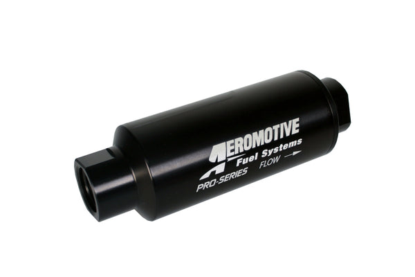 Aeromotive Pro-Series In-Line Fuel Filter AN-12 ORB Ports 100 Micron Stainless Steel