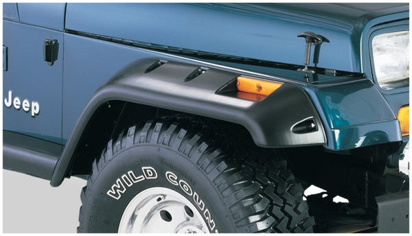 Bushwacker Cutout Fender Flares for 87-95 Jeep Wrangler - Black