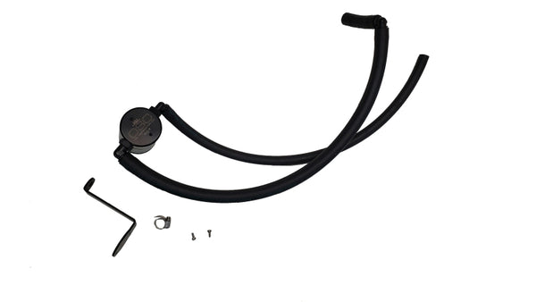J&L 22-25 Hyundai Elantra N 2.0L Oil Separator 3.0 Passenger Side - Black Anodized
