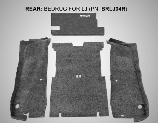 BedRug Rear Cargo Kit w/ Tailgate & Tub Liner for 20032006 Jeep LJ Unlimited