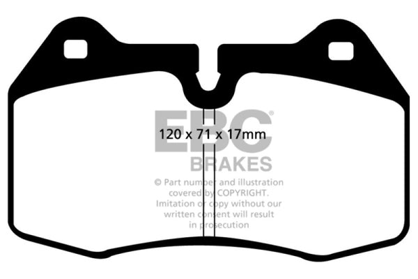 EBC Yellowstuff Front Brake Pads for 1994-1999 BMW M5 3.8 (E34)