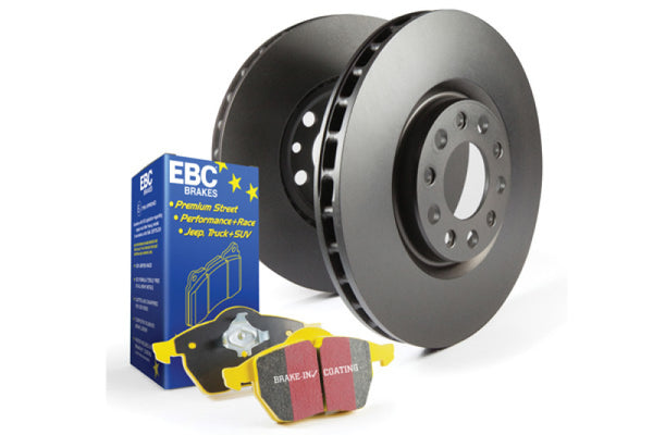 EBC Yellowstuff Brake Pads and RK Brake Rotors Kit for BMW 528i/535i (2010-2016)