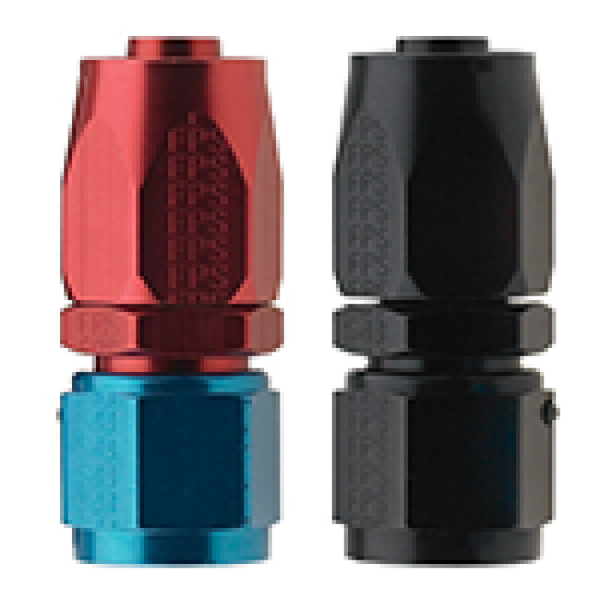 Fragola 6AN Straight Pro-Flow Hose End - Blue/Red
