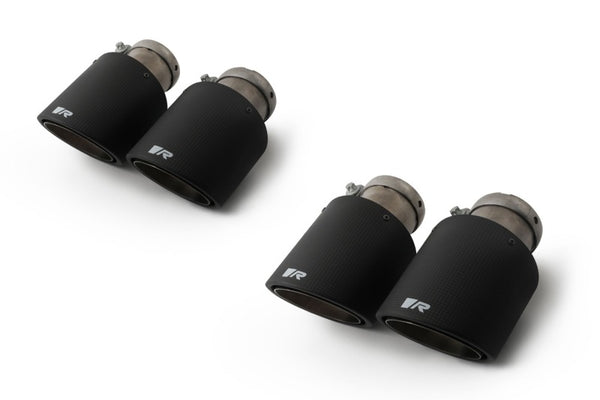 Remus Carbon 102mm Angled Titanium Internals Tail Pipe Set (Quad Tips)