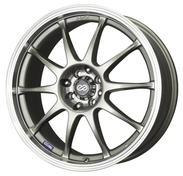 Enkei J10 16-inch Alloy Wheel - 4x100/108, 42mm Offset, Silver with Machined Lip