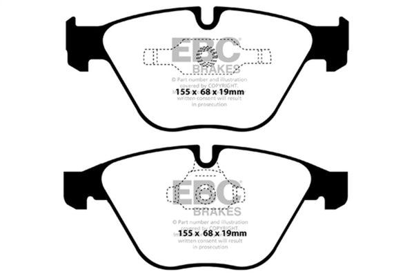 EBC Bluestuff Front Brake Pads for 06-12 BMW 335i 3.0T (E90/E92/E93)