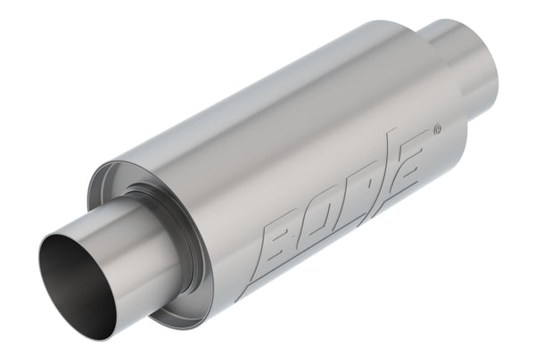 Borla 3in Center/Center Universal Resonator - 5in Round x 10in