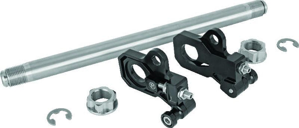 Performance Machine HD Touring Axle Adj Kit - Black Ano