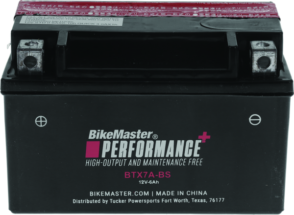 BikeMaster BTX7A-BS Sealed Motorcycle Battery