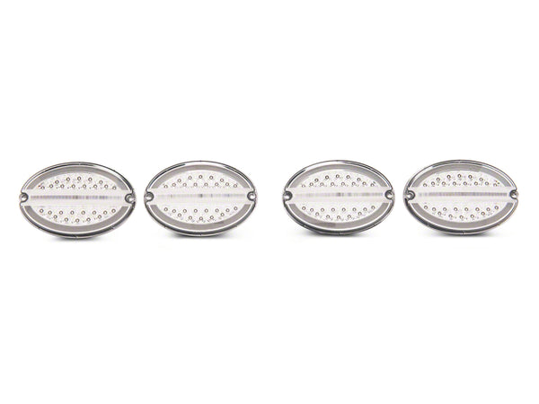 Raxiom 97-04 Chevrolet Corvette C5 Axial Series LED Tail Lights- Chrome Housing (Clear Lens)