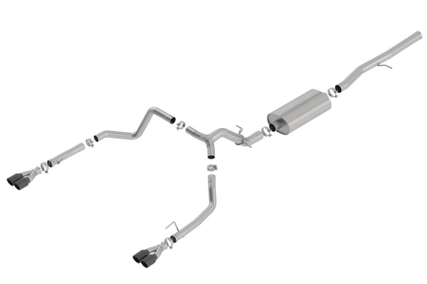 Borla Catback Exhaust for 2019 Chevrolet Silverado/GMC Sierra 1500 6.2L - Black Chrome Tips