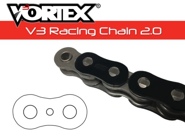 Vortex Racing V3 2.0 Chain 520SX3-108- Black