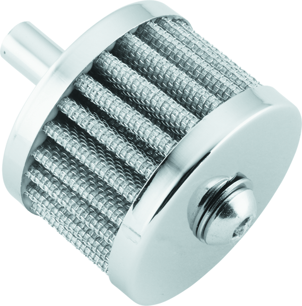 Bikers Choice Chrome 3/8" Breather Filter with Bolt