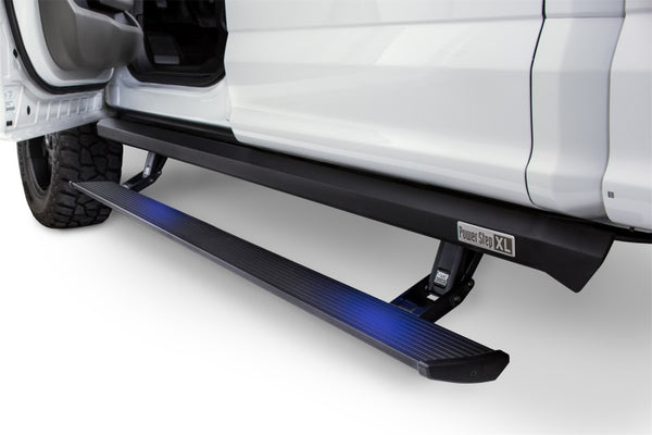 AMP Research PowerStep XL Running Boards w/ Illumination 2020-2023 Chevy Silverado 1500 Crew Cab Black