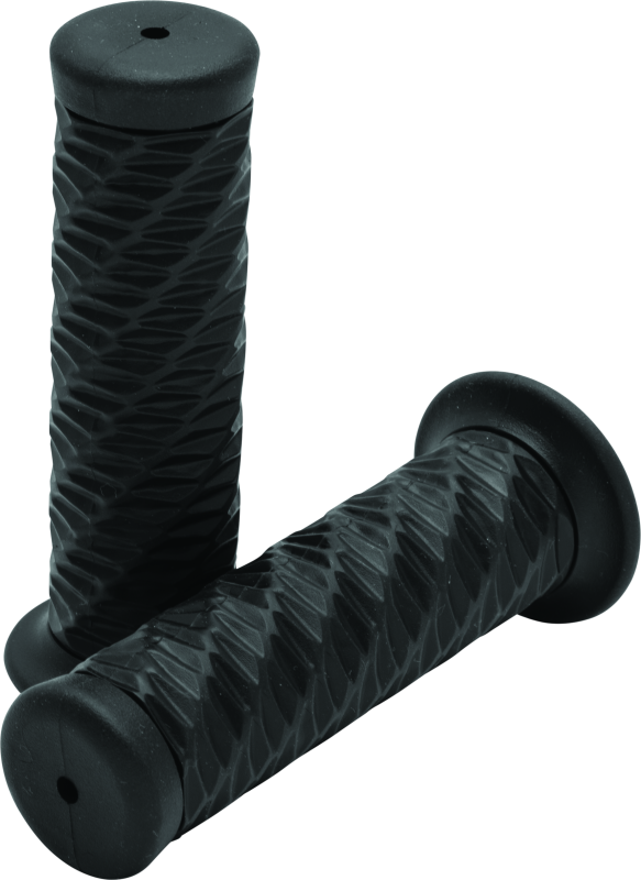 BikeMaster Spiral Grip Black - Durable Vibration-Absorbing Handlebar Grips
