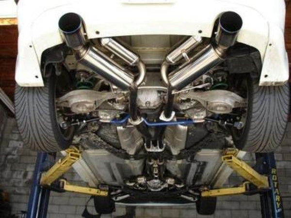 HKS Dual Hi-Power Titanium Tip Catback Exhaust for 2003-2007 G35 (SUS304)