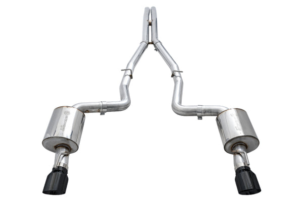 AWE Tuning Touring Edition Cat-Back Exhaust 2015+ Dodge Charger 6.4L/6.2L Non-Resonated Diamond Black Tips