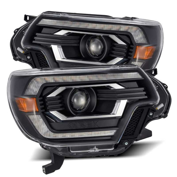 AlphaRex PRO-Series Projector Headlights w/ DRL (Black) for Toyota Tacoma 2012-2015