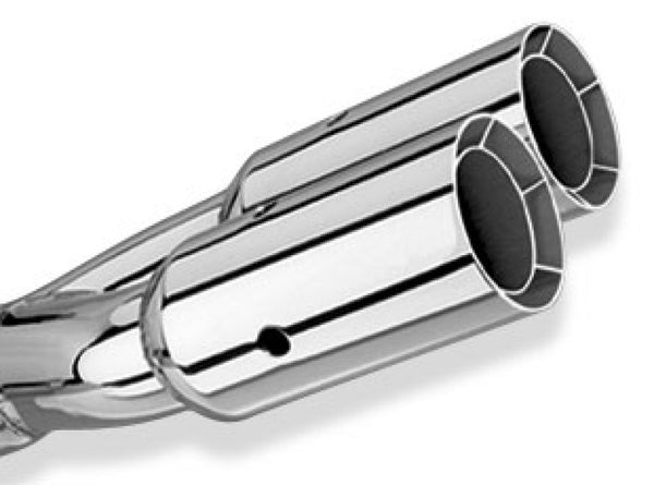 Borla Universal Dual Round Polished Exhaust Tip - 2.5" Inlet, 3" Outlet