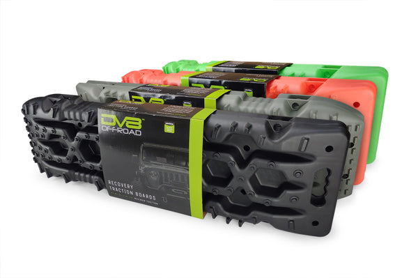 DV8 Offroad Recovery Traction Boards with Carry Bag - Red