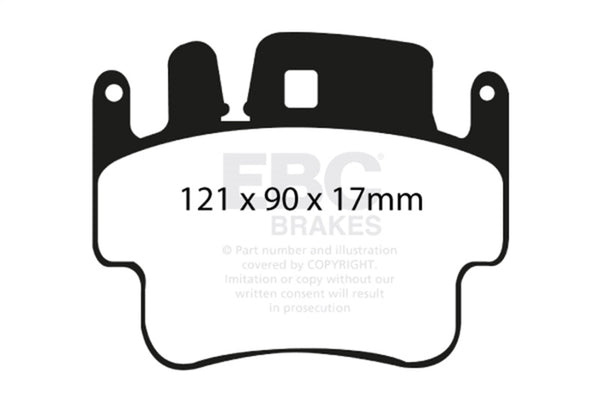 EBC Bluestuff NDX Front Brake Pads for Porsche 911 (996) 3.4 Carrera 2 (1998-2005)