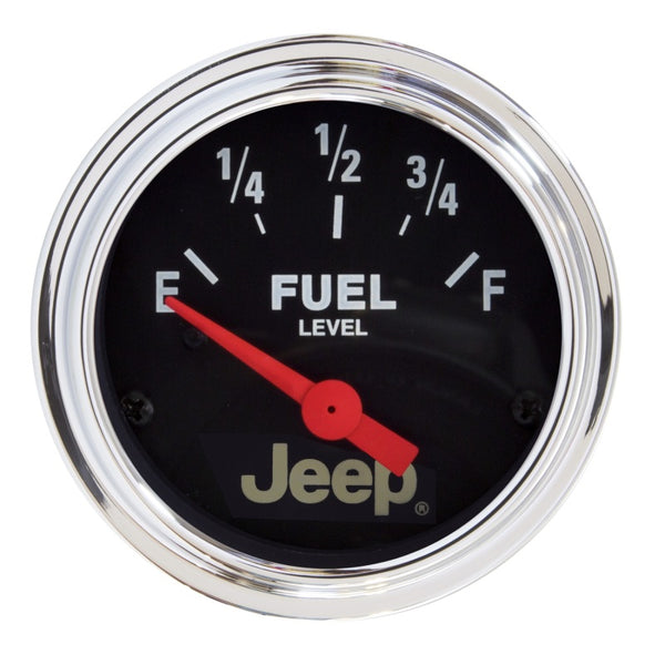 AutoMeter 52mm Short Sweep Electronic Fuel Level Gauge - 73 Ohms Empty / 8-12 Ohms Full