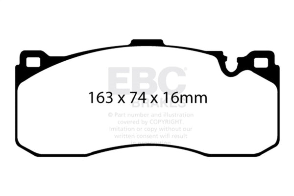 EBC Bluestuff NDX Front Brake Pads for 2008-2010 BMW 135i 3.0 Twin Turbo