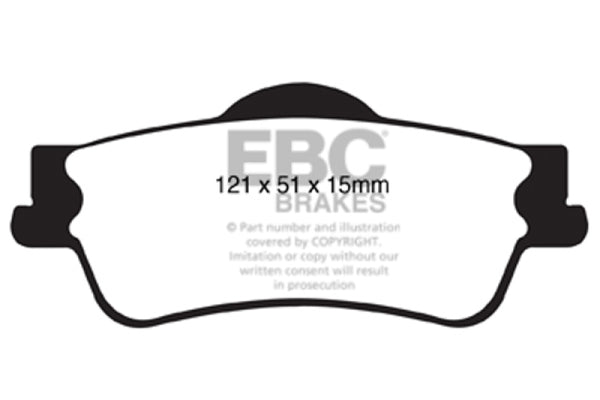 EBC Redstuff Rear Brake Pads for 11+ Chevrolet Caprice 3.6