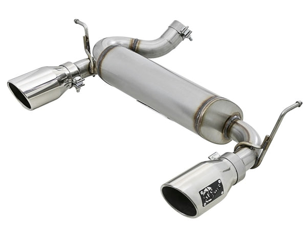 aFe Rebel Series 2.5" Axle-Back Exhaust w/Polished Tips for 2007-2018 Jeep Wrangler (JK) V6 3.6L/3.8L