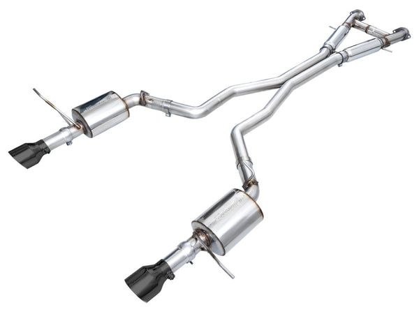 AWE Tuning Touring Edition 3in Cat-Back Exhaust 2018-2023 Dodge Durango SRT/Hellcat - Diamond Black Tips