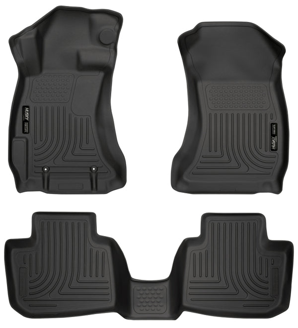 Husky Liners Subaru 12-14 Impreza & 15 WRX/STi WeatherBeater Floor Liners - Black