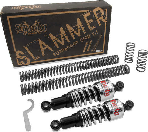 Burly Brand Slammer Kit - Chrome Lowering Kit