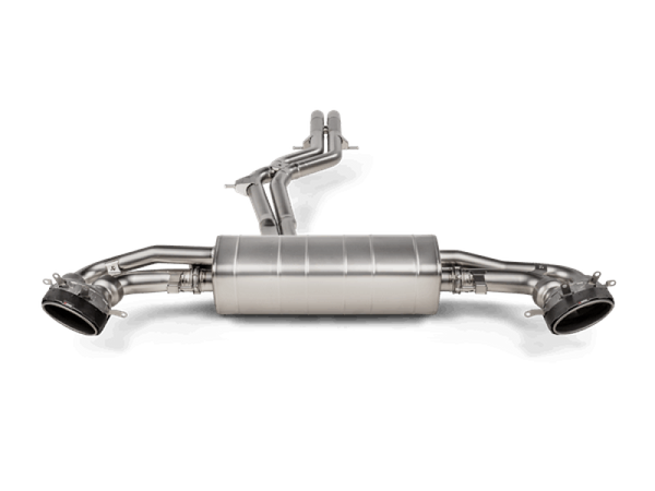 Akrapovic Evolution Line Cat-Back Exhaust for 2020+ Audi RS Q8 (M4) - Titanium w/ Carbon Fibre Tips