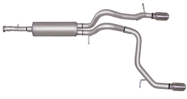 Gibson Cat-Back Dual Split Exhaust for 2007-2010 Hummer H3 Base 3.7L - Aluminized