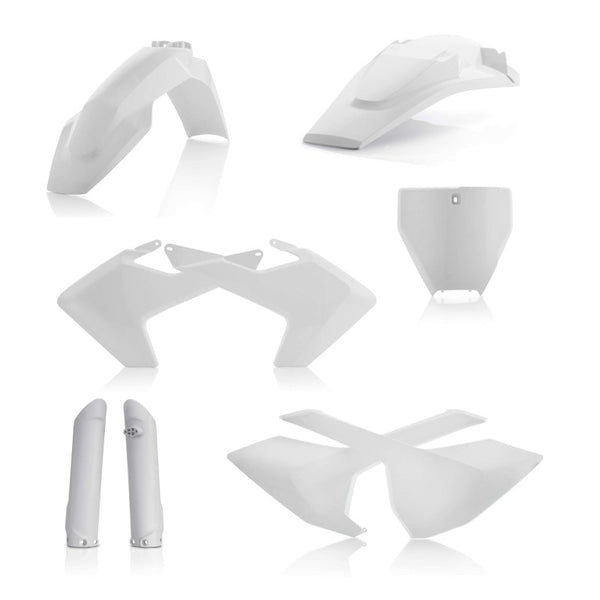 Acerbis Full Plastic Kit White for Husqvarna 2016-2018 TC125, FC250-450, TC250, TX300, FX350-450