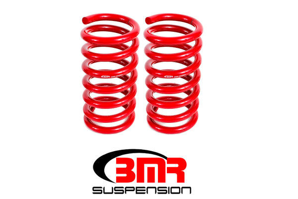 BMR Lowering Springs for 2015-2017 S550 Mustang - Rear Drag Version - Red