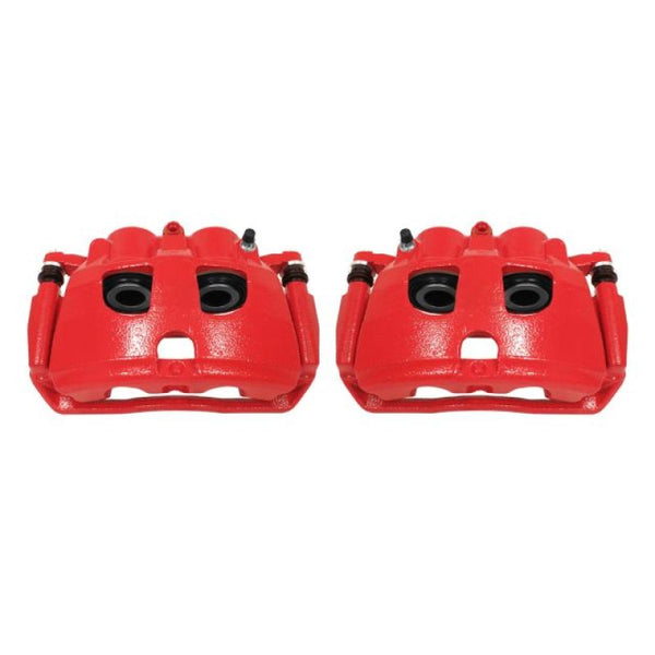 Power Stop 09-10 Dodge Ram 2500 Rear Red Calipers w/Brackets - Pair