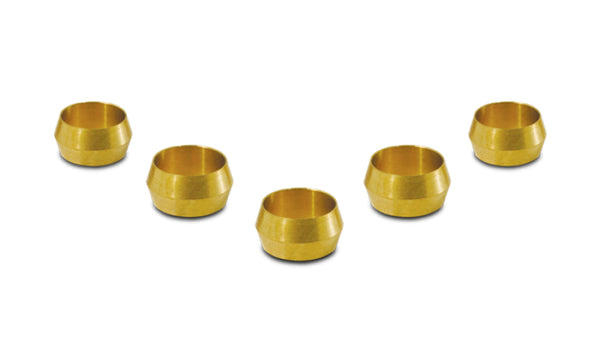 Vibrant 1/4in Brass Olive Inserts - 5pk