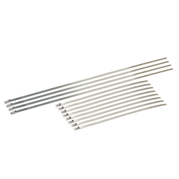 DEI Stainless Steel Locking Ties - 8in (8 pcs) & 14in (4 pcs) Pack