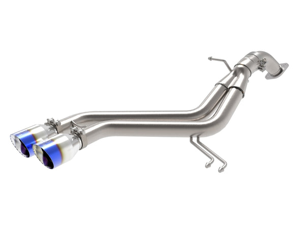 aFe Takeda 2013-2017 Hyundai Veloster L4-1.6L 2.5in Axle-Back Exhaust w/ Blue Flame Tips