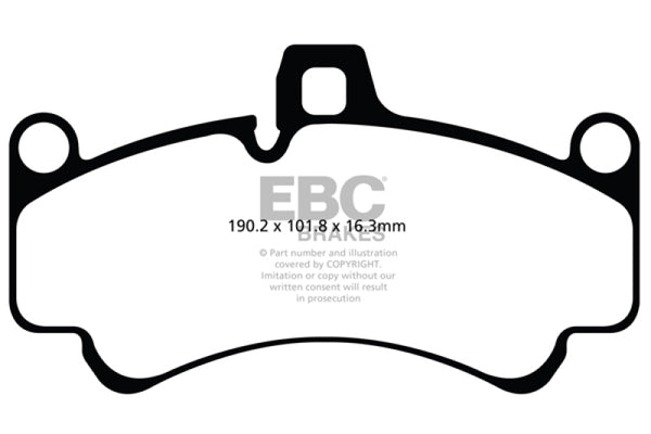 EBC Redstuff Front Brake Pads for 01-03 Porsche 911 (996) 3.6 Twin Turbo GT2